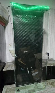 Guitar Display Case Acrylic LED Light Rack Bass Electric UV Cabinet (Read) - Picture 1 of 6