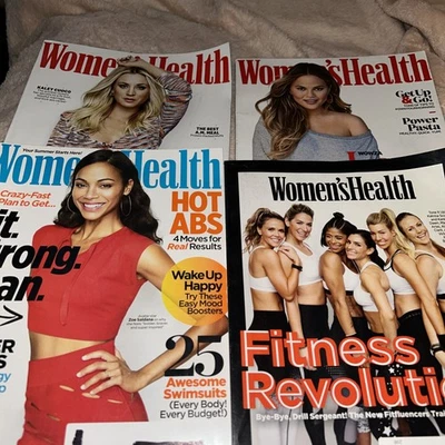 Womans Health Magazines Lot of 4 Mixed Issues 2018 Mar,June,Oct, Nov Foto 1 de 4