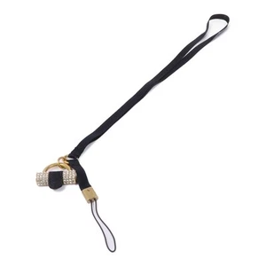 Bracelet téléphone SAINT LAURENT YSL métal doré noir - Photo 1 sur 8