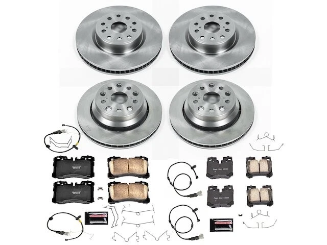 Kit de pastillas de freno delanteras y traseras y rotor 37SRMZ95 para Lexus LS460 2007 2008 2009 Foto 1 de 1