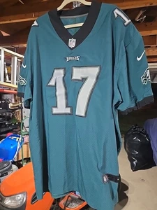 Nike On Field Philadelphia Eagles Alshon Jeffery #17 Jersey SZ 56 EUC - Picture 1 of 19