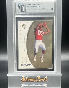 1999 SP Autentico David Boston Future Watch Rookie #0279/1999 Cardinals GAI 9 - Foto 1 di 2