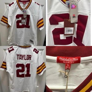 Mitchell & Ness Sean Taylor #21 Washington Legacy Jersey White Women’s L NWT - Picture 1 of 6