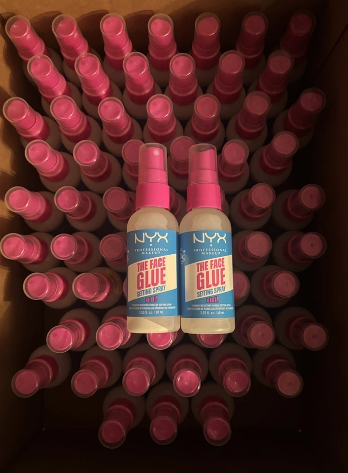 Venta al por mayor Lote 60 NYX The Face Pegamento Ajuste Spray e Imprimación • Nuevo Sellado Foto 1 de 3