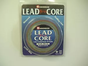 Gudebrod "Lead Free" Lead Core 15 - 45 Lb. 100/200 Yd 10 Color Fishing Line - Picture 1 of 2