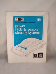 GM Service Information Manual 119 Power Rack & Pinion Steering 13001.00 8A Rare - Bild 1 von 8