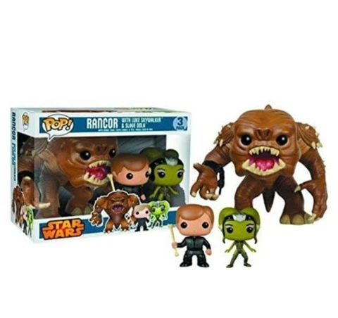 Funko Pop! Star Wars - Rancor with Slave Oola & Luke Skywalker (3-Pack) Cover