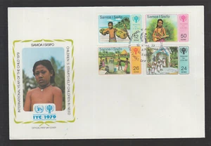 Postal History Samoa IYC International Year the Child beautiful Large FDC - Picture 1 of 1