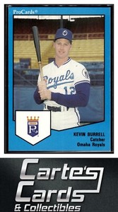 Kevin Burrell 1989 ProCards Minor League Team Sets #1733  Omaha Royals