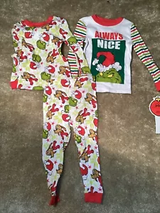 The Grinch Pajamas Set Boys Girls Size 3T Toddler Christmas Shirt Pants NWT - Picture 1 of 1