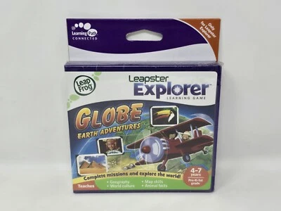 Globe: Earth Adventures - LeapFrog Leapster Explorer Learning Game 4-7 YO - NEW - Image 1 of 4