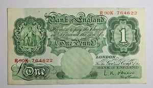 BANK OF ENGLAND ONE POUND NOTE. L.K. O'BRIEN. 1955-1962. - Picture 1 of 2