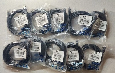 10 x Cables to Go 7' Cat6 RJ45 Network Cable, Snagless, Booted, Blck, C2G #27152 - Image 1 of 3