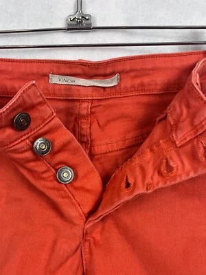 Vince Luce Coral Button Fly Denim Shorts Women Medium 32x5 Jean Stretch Casual M - Image 1 of 4