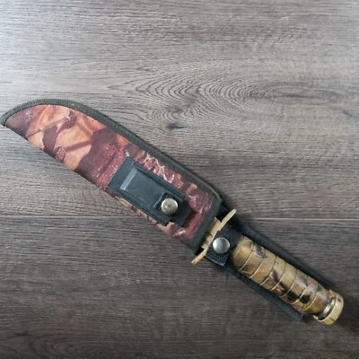 Kit y funda de supervivencia de hoja fija dentada doble reversa Survivor de 8" Foto 1 de 4