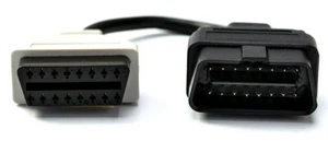 OBD 2 Adapter Inteface GRAU kompatibel mit FIAT Alfa Romeo Lancia  - Bild 1 von 2
