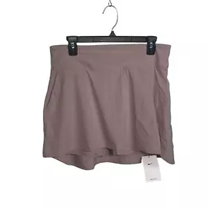 Nike Donna Dri-FIT Bliss Mid-Rise Skort Tan/Mauve Large - Foto 1 di 8