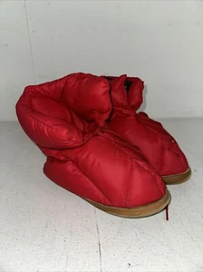 Eddie Bauer Vintage 70's goose down feather filled insulated shoes slippers XS - Picture 1 of 5