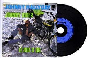 CD JOHNNY HALLYDAY ╪ RIDER + BOL D'OR ╪ ( 45t. de 1974 CD REPLICA ) - Picture 1 of 2