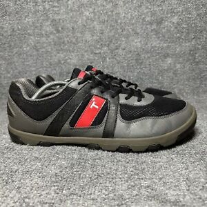 True Linkswear Golf Shoes Mens Size 12.5 Spikeless Gray Black Red