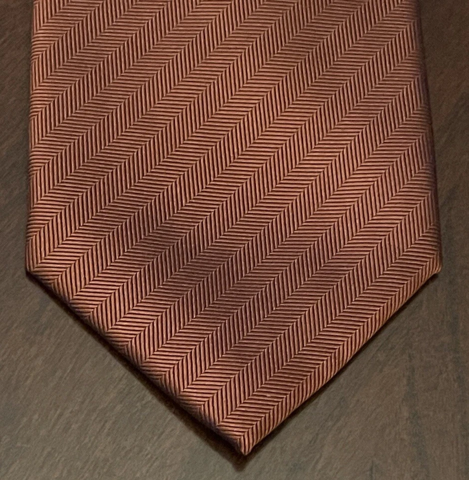 Corbata de cuello para hombre Countess Mara naranja 60 % seda 40 % poliéster hecha en China Foto 1 de 4