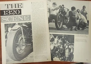 1968 Motorcycle Drag Racing 1320 Scene Original Motorcycle Article - Picture 1 of 1