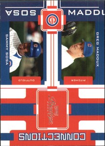2005 Playoff Prestige Connections #9 G.Maddux/S.Sosa