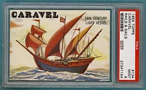 1955 Topps Rails & Sails Caravel - #134 PSA 9! - Bild 1 von 2
