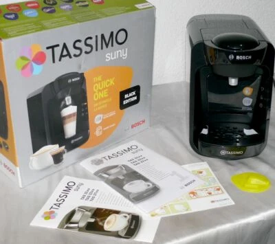Bosch TAS3102 Suny Tassimo Kapsel Kaffeemaschine 1300 Watt 0,8L SMART START BLK - Bild 1 von 4