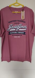 jack and jones t-shirt herren , Größe XL , Neu , Rose , Ungetragen Mit Etikett 