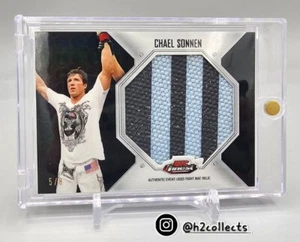 Chael Sonnen OCTAFRACTOR /8 Jumbo UFC On FOX2 Octagon Mat Relic Michael Bisping! - Picture 1 of 2