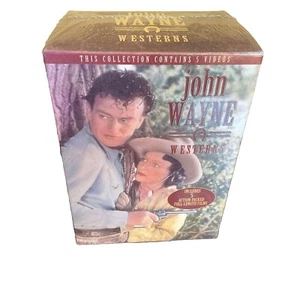 John Wayne Westerns, 5 Action Packed Videos (VHS) - Picture 1 of 2