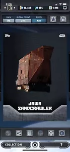 Topps Star Wars Digital Card Trader Gray Schematic Jawa Sandcrawler Build Insert - Picture 1 of 1