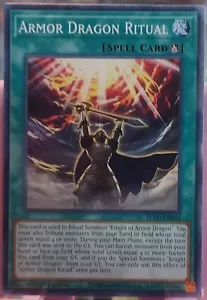 Yugioh Knight of Armor Dragon + Armor Dragon Ritual Dragon Ritual Set - Picture 1 of 2