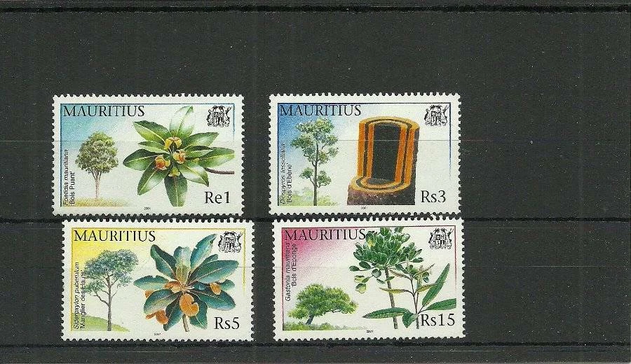 MAURICIO SG1053-1056 ÁRBOLES MNH Foto 1 de 1