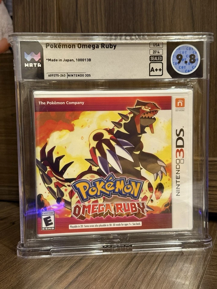 Pokemon Omega Ruby for Nintendo 3DS - WATA graded slab 9.8 A++ - Image 1 of 2