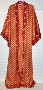 Victoria's Secret Collection Kimono Blumen Morgenmantel Orange Rot Weiß Größe Small - Bild 1 von 13