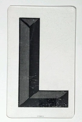 Пластиковое оргстекло высотой 10 дюймов шатер знак замена буква L - Изображение 1 из 4