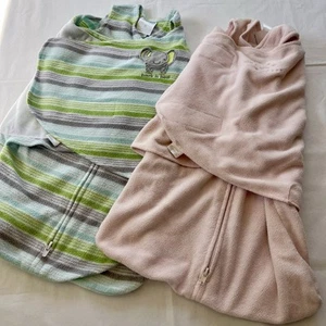 Halo Sleep Sacks Swaddles Baby Newborn Birth - 3 Months Full Zip -Baby Girl - Picture 1 of 7