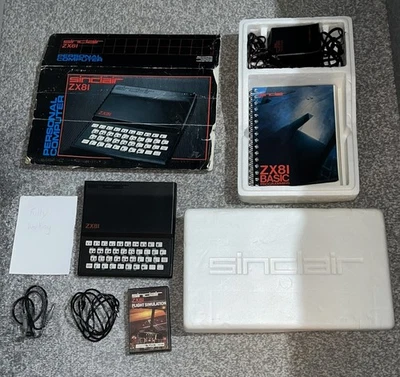 Sinclair ZX81 fully working boxed in original box, all leads & manual + 1 game - Image 1 of 4