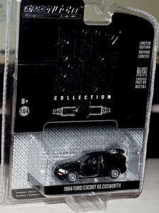 Greenlight 1/64 1994 Ford Escort RS Cosworth schwarz Replica Modell Spielzeugauto - Bild 1 von 1