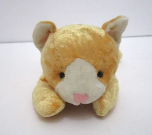 Russ Wishlings Tasha the Cat Plush Beanbag- Orange + White Crushed Velvet-Tagged - Picture 1 of 6