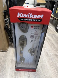 Kwikset Signature Series Shelburne Satin Nickel Einzylinder Deadbolt - Bild 1 von 7