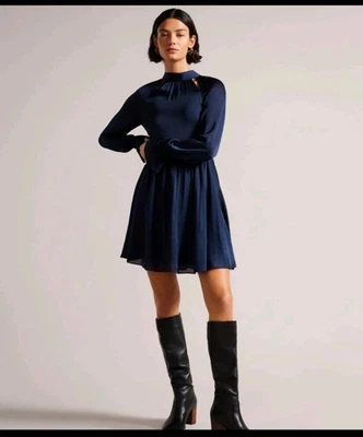 Vestido Ted Baker azul marino talla 1 Foto 1 de 4