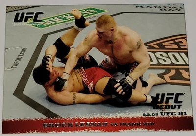 2009 TOPPS UFC ROUND 1 SILVER #81 BROCK LESNAR/FRANK MIR 153/288 - Image 1 of 4