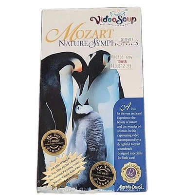 Mozart Nature Symphonies VHS 2000 Video Soup Rare Blue Tape Penguins 08 - Image 1 of 4