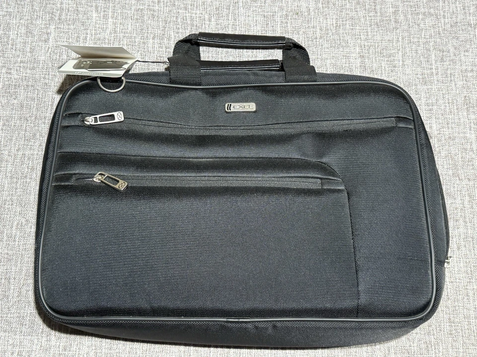 Портфолио мужское для ноутбука Exel 17 дюймов черное нейлоновое портфолио портфель  - Изображение 1 из 4