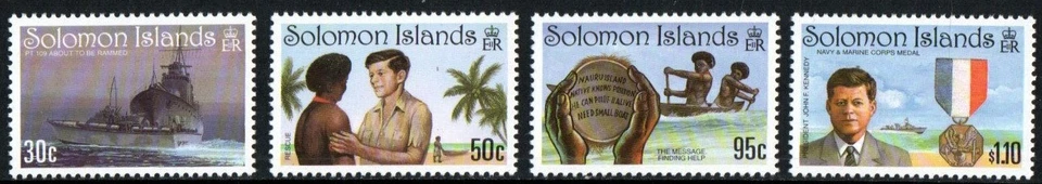 Sello Islas Salomón 756-759 - Kennedy y PT 109 Foto 1 de 1