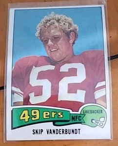 1975 Topps #363 Skip Vanderbundt 49ers VG - Picture 1 of 1
