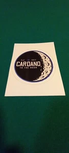 CARDANO TO THE MOON cool colorful vinyl crypto sticker! 3.0 x 3.0 - Picture 1 of 1